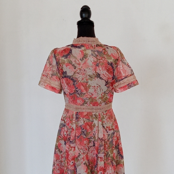 Anthropologie Ranna Gill flower bouquet dress - Picture 12 of 13